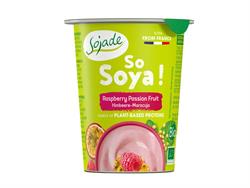 Org Raspberry & Passion Fruit Soya Yogurt 125g (order in singles or 8 for trade outer)