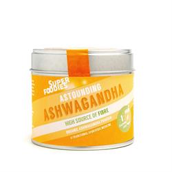 Raw Organic Ashwagandha Powder 90g (bestill i single eller 12 for bytte ytre)