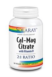 Cal-Mag Citrate med Vitamin D - 90ct - vegetabiliska lock