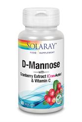 D-Mannose med Cranactin 1000mg - 60 ct - veg cap