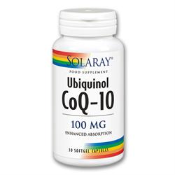 Ubiquinol CoQ-10 100mg - 30 cápsulas moles
