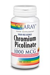 Pastille de picolinate de chrome - 1000 mg - 100 ct - Loz