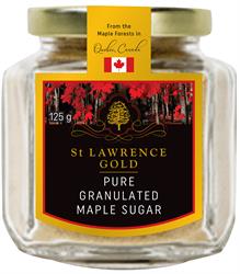 St Lawrence Gold Pure Maple Sugar 125g (bestill i single eller 12 for bytte ytre)