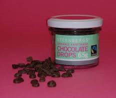 Økologiske Fairtrade sjokoladedråper 65g (bestill i single eller 12 for bytte ytre)