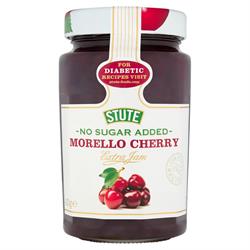 Ingen tilsat sukker Morello Kirsebærsyltetøj 430 g (bestil i multipla af 2 eller 6 for bytte ydre)