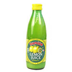 Organic Lemon Juice 250ml (order in singles or 12 for trade outer)