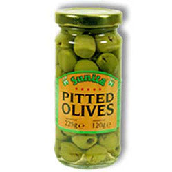 Olives vertes dénoyautées 225g (commander en simple ou 12 pour le commerce extérieur)
