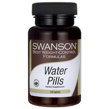 Píldoras de agua de dieta Swanson, 120 pestañas
