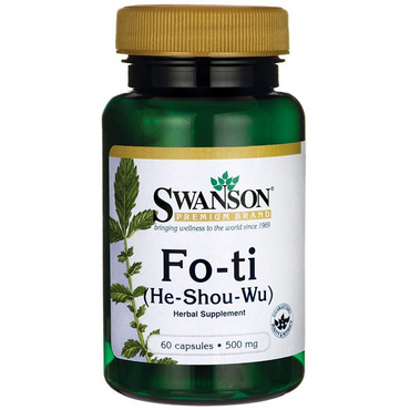 Swanson Fo-Ti 500 mg, 60 Kapseln