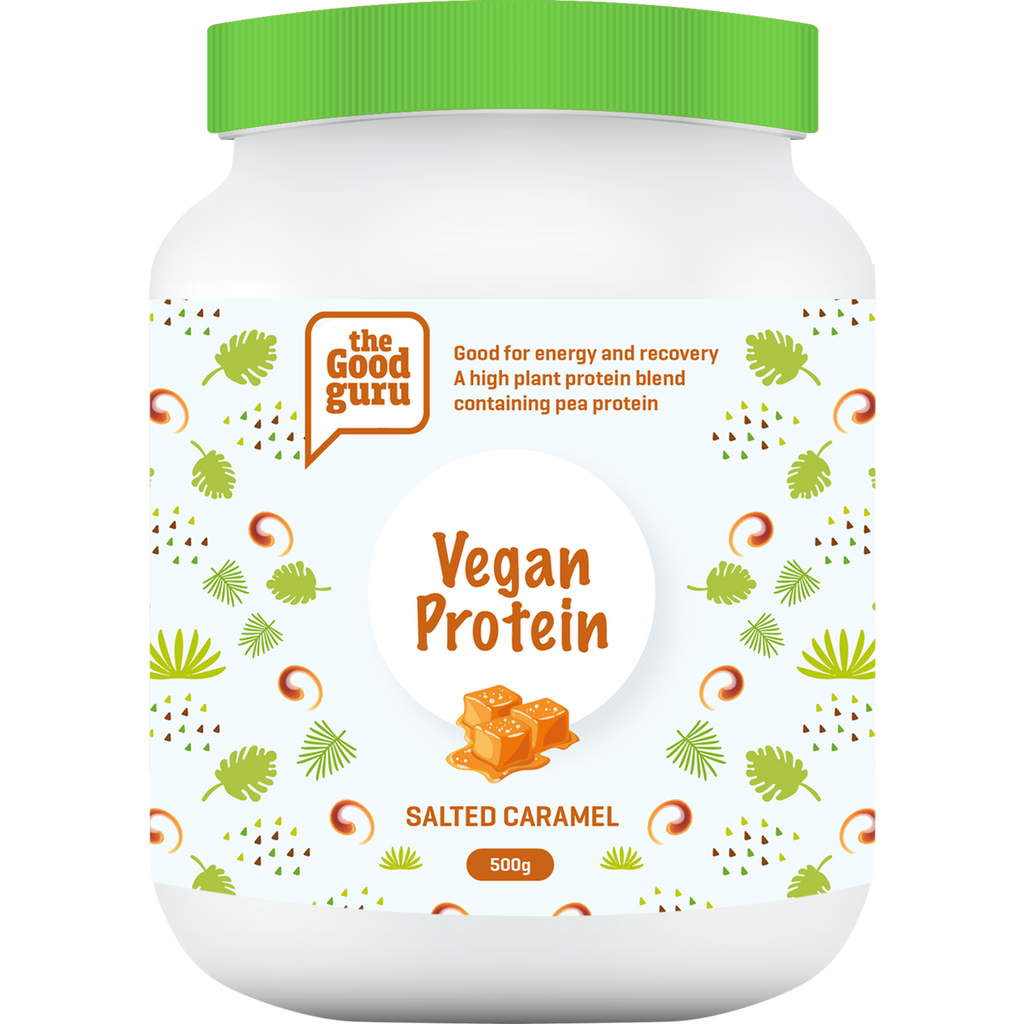 The Good Guru, Vegan Protein Powder Salted Caramel, 500g