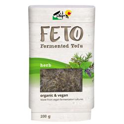 FETO אורגני עם עשבי תיבול טופו מותסס 200 גרם (הזמינו ביחידים או 5 למסחר חיצוני)