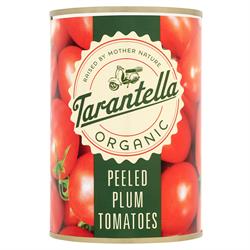 طماطم برقوق عضوية مقشرة 400 جرام (اطلب فرديًا أو 12 قطعة للتجارة الخارجية)
