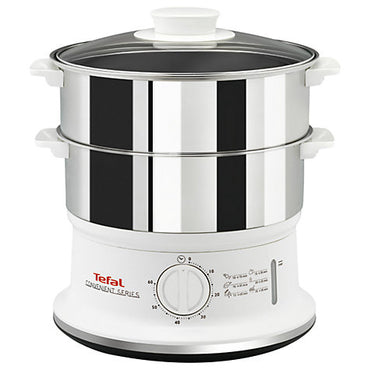 TEFAL Food Steamer | Compact | 900W | 6L | White