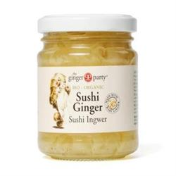Organic Pickled Sushi Ginger 190g (order in singles or 12 for trade outer)