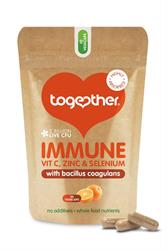 Together Health Immune Food Supplement 30 kapsler (bestill i single eller 6 for detaljhandel ytre)
