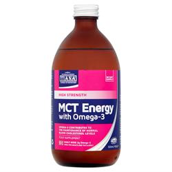 Hoge sterkte MCT-energie met Omega 3 500 ml (bestel in singles of 12 voor inruil)