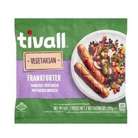 Frankfurters vegetarianos Tivall 297g (pedir en individuales o 12 para comercio exterior)