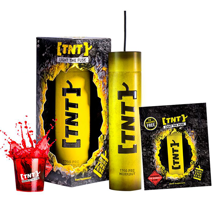Tnt-supplementen light the fuse 170g (+ 10 porties gratis) / blauw-framboos