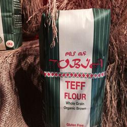 20% ZNIŻKI Organiczna mąka Brown Teff 1000g (zamów pojedyncze sztuki lub 20 sztuk na wymianę zewnętrzną)