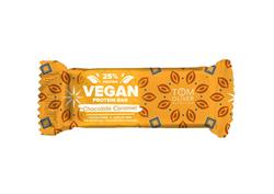 Vegansk Choc Caramel, High Protein, Low Sugar Bar 55g (bestil i multipla af 2 eller 20 for detail ydre)