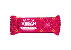 Veganistische chocoladeframbozenreep 55 g (bestel in veelvouden van 2 of 20 voor de detailhandelsverpakking)