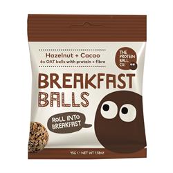 Hazelnoot & Cacao 6 bollen (bestel in veelvouden van 2 of 10 voor detailhandelsverpakking)
