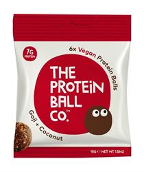 Vegane Proteinbällchen – Goji & Kokosnuss 45 g (10 Stück für den Einzelhandel bestellen)