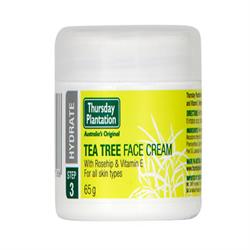 Ansiktskrem - Tea Tree 65g (bestill i single eller 12 for bytte ytre)