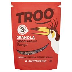 Choc & Orange Granola 350g (bestel per stuk of 8 voor retail-buitenverpakkingen)