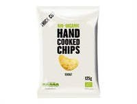 Organic Handcooked Seasalt Crisps 125g (order in singles or 10 for trade outer)