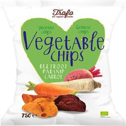 Organic Vegetable Crisps 75g (order in singles or 12 for trade outer)