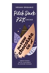 Organic Vegan Pitch Dark Raw Chocolate Bar 38g (order 10 for trade outer)