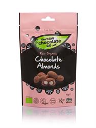 Almendras de chocolate orgánico crudo 110 g (pedir en múltiplos de 2 o 6 para el comercio exterior)