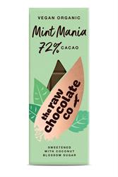 Chocolat cru Mint Mania 38 g (commander par multiples de 2 ou 10 pour l'extérieur au détail)