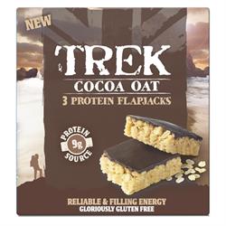 Trek Cocoa & Oat 3x50g Flapjack Multi-Pack (commander en simple ou 12 pour l'extérieur au détail)