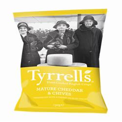 Cheddar Cheese & Chive Crisps 150g (order in multiples of 6 or 12 for trade outer)