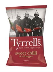 Sweet Chilli & Red Pepper Crisps 150g (order in multiples of 6 or 12 for trade outer)