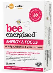 Bee Energized - Supplément Énergie et Concentration 20 Capsules