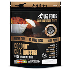Coconut Chia Muffins Mix 540g (bestill i single eller 8 for bytte ytre)