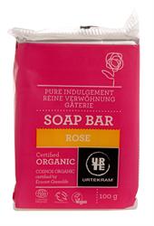 Jabón de rosas orgánico Urtekram 100 g (pedir por separado o 12 para el comercio exterior)