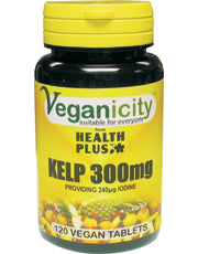 Kelp 300mg 120 Vtabs, rich in Iodine, naturally from the sea!