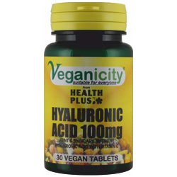 Hyaluronsäure 100 mg 30 Vtabs, hilft bei der Produktion von Synovialflüssigkeit und c