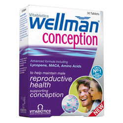 Wellman Conception 30 tabletter (bestil i singler eller 4 for bytte ydre)