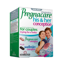 Zwangerschap His & Hers 60 Tabletten (bestellen in singles of 4 voor ruil buiten)
