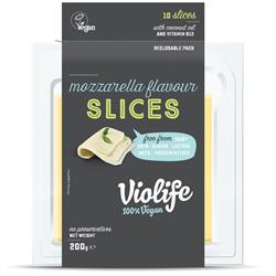 Violife Mozzarella Flavor Slices 200g (10 plasterków) (zamawianie w pojedynczych egzemplarzach lub 12 w przypadku sprzedaży detalicznej)