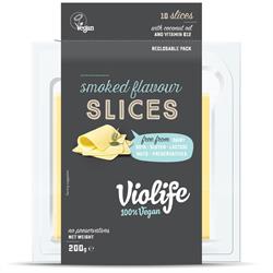 Violife Smoked Flavour Slices 200g (10 skiver) (bestilles i single eller 12 for detaljhandel ytre)