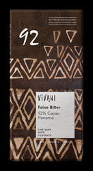 Dark with 92% Panama Cocoa Chocolate, 80g (order in multiples of 5 or 10 for trade outer)