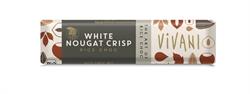 10% OFF White Nougat Crisp 35g vegan Chocolate Bar with rice milk (order in multiples of 6 or 18 for trade outer)