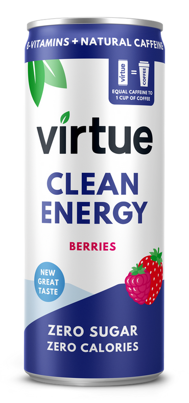 Bagas de energia limpa Virtue 250ml
