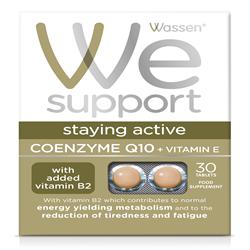 Coenzyme Q10 + Vitamin E 30 tabs (order in singles or 24 for trade outer)